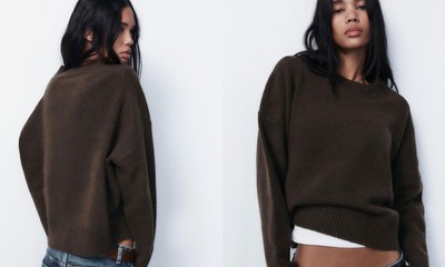 Soft Plain Knit Sweater