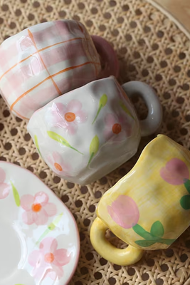 Floral Painted Mugs  from StellasUnique