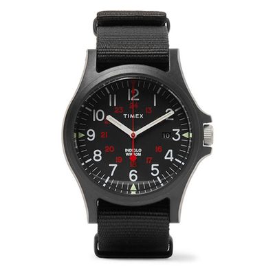 Acadia Resin & Grosgrain Watch from Timex