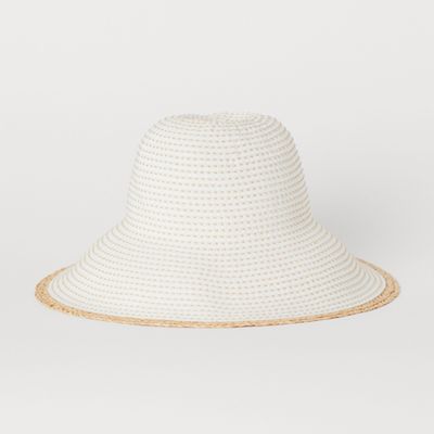 Sun Hat With Straw Detail from H&M