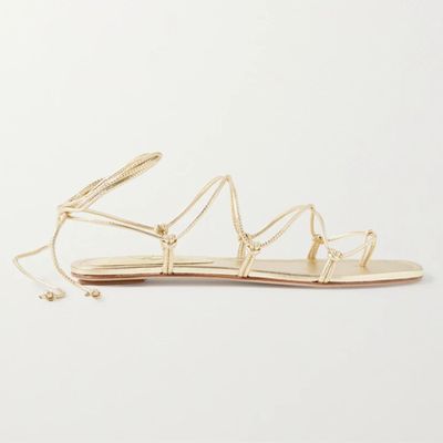 Knotted Leather Sandals from Porte & Paire