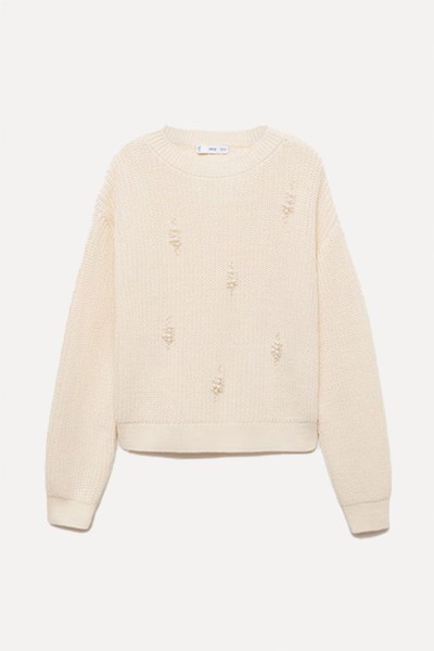 Pearl Chunky-Knit Sweater from Mango