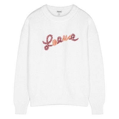 Logo-Appliquéd Cotton Jumper from Loewe