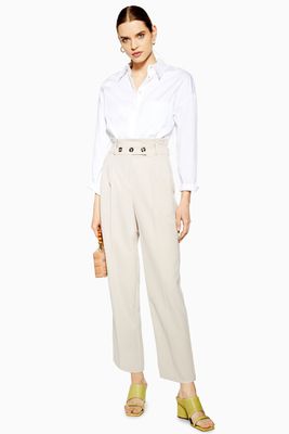 Paperbag Tapered Trousers from Topshop