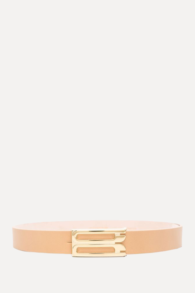 Frame Belt In Camel Leather from Victoria Beckham