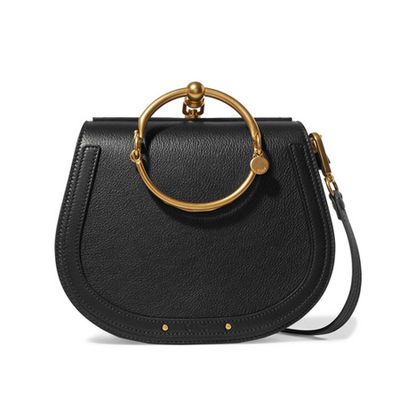 Nile Bracelet Medium Leather and Suede Shoulder Bag from Chloé