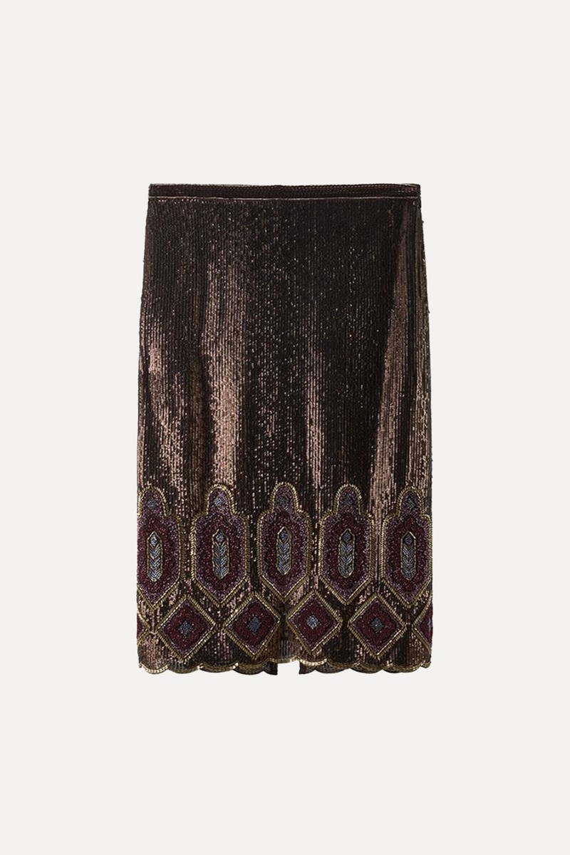 Limited Edition Beaded Midi Skirt