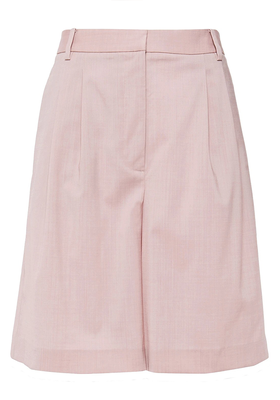 Pleated Wool-Blend Shorts from Tibi