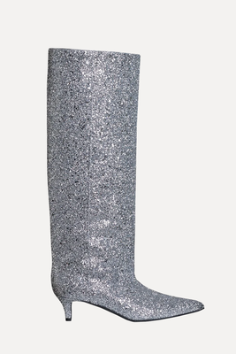 Pointy Glitter Boots from Teurn