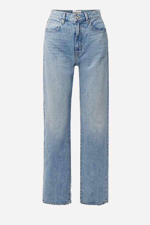 + Net Sustain London High-Rise Straight-Leg Organic Jeans from SLVRLAKE 