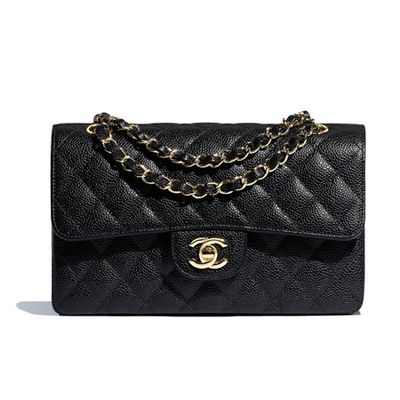 Small Classic Handbag In Grained Calfskin from Chanel