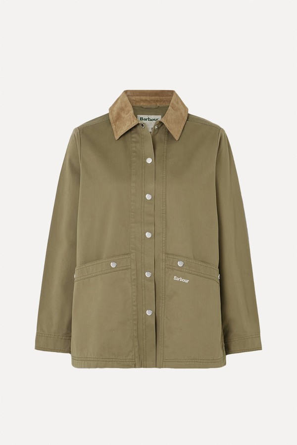 Sonnie Corduroy-Trimmed Cotton-Canvas Jacket from Barbour