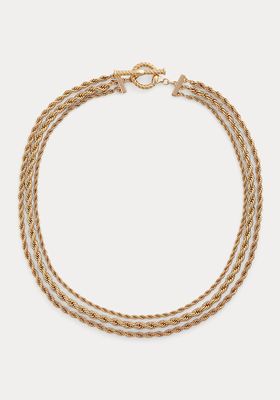 Gold-Tone Layered Rope Necklace