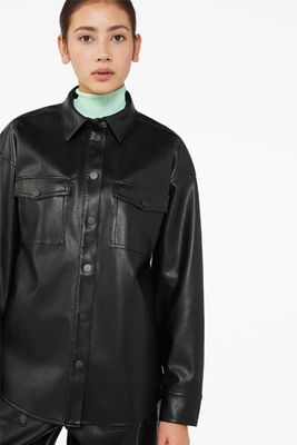 Faux Leather Shirt from Monki