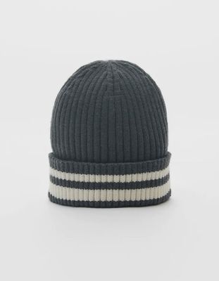 Striped Knitted Hat from Zara
