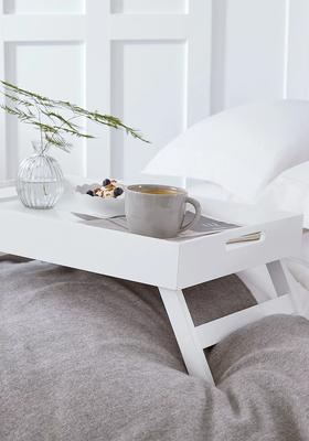 Matte White Breakfast In Bed Tray, £65 | The White Company