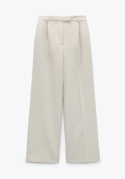 Masculine Wide Leg Trousers from Zara