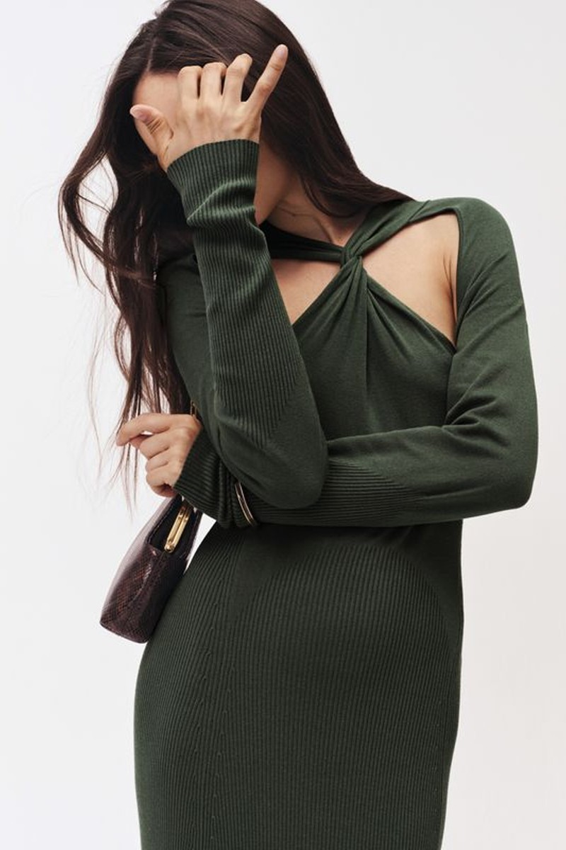 Vivienne Cut-Out Knitted Maxi Dress 