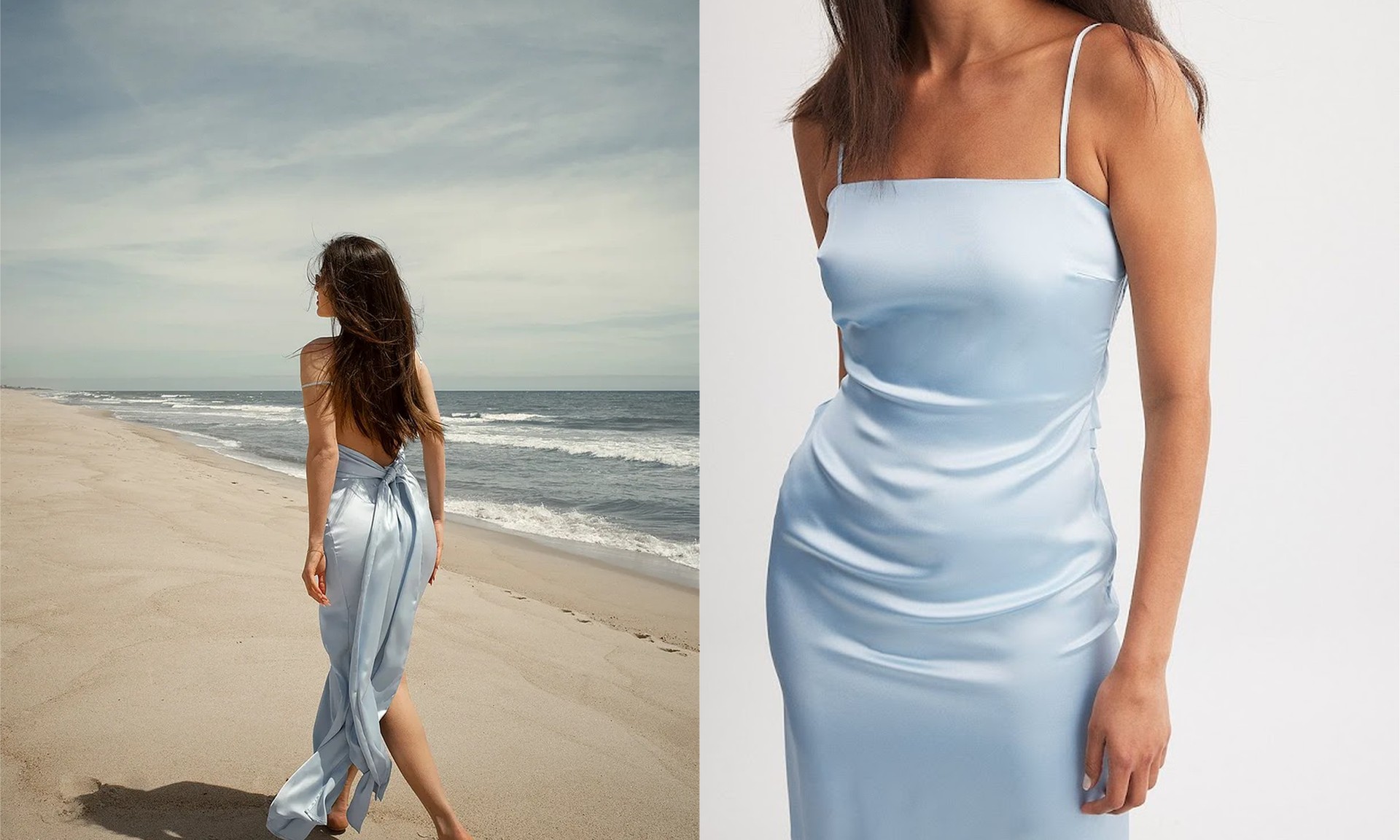 Low Back Satin Maxi Dress, £41.97 (was £69.95) | NA-KD