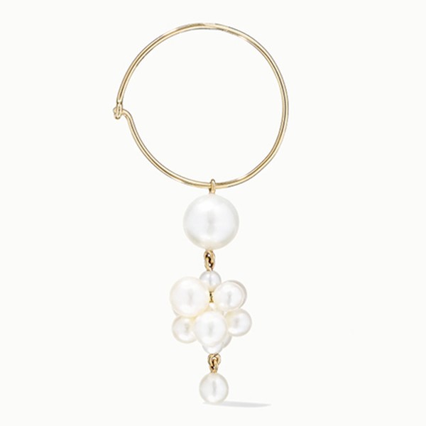 Boticelli Pearl & 14kt Gold Hoop from Sophie Bille Brahe