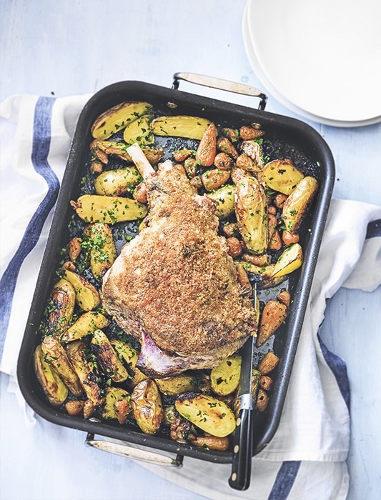 Leg Of Lamb With Crispy Italian Crust