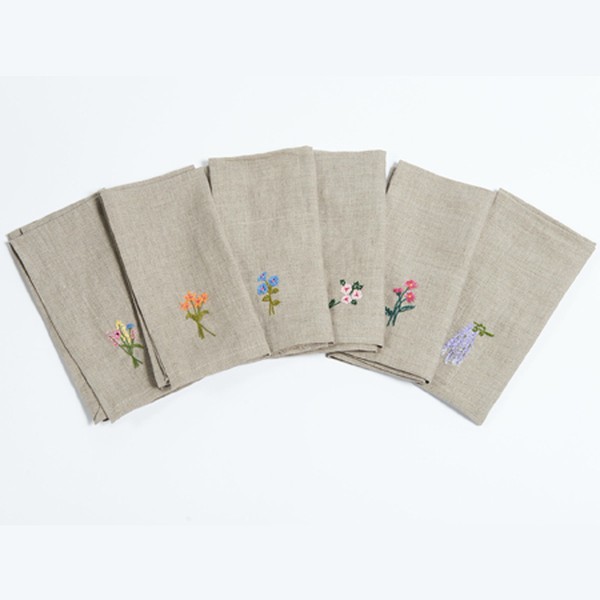 Mogalakwena Floral Embroidered Napkins