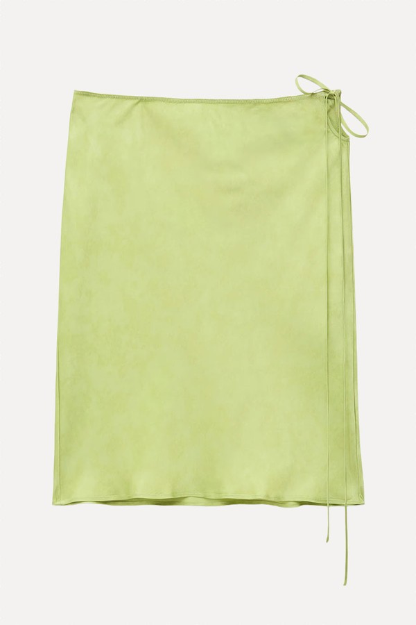 Satin Knee-Length Slip Skirt from & Other Stories