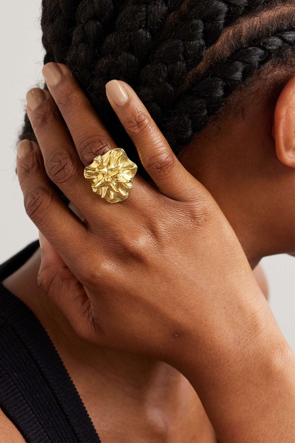 Sea Urchin Gold-Plated Ring from YSSO