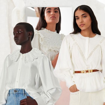 15 New White Blouses We Love