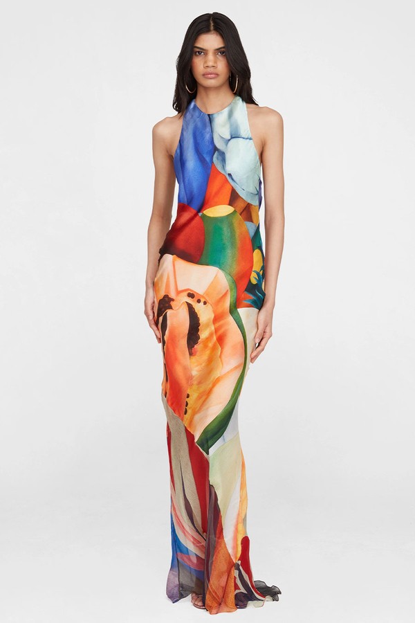 Salpicon Long Silk Dress from Donde Esteban