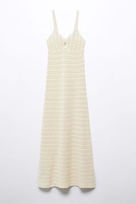 Crochet Long Dress from Mango