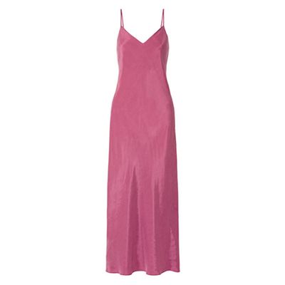 Ricky Washed-Satin Midi Dress from Hatch