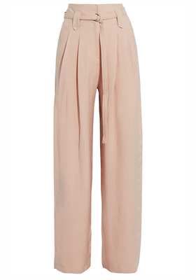 Averill Pleated Flannel Wide-Leg Pants from IRO