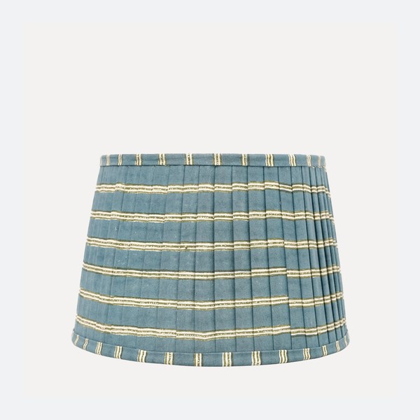 Edo Stripe Pleated Lampshade from Birdie Fortescue