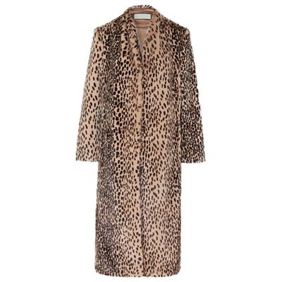 Leopard Print Faux Fur Coat from Michelle Mason