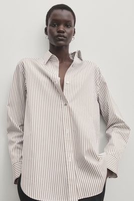 Striped Poplin Shirt, £69.95 | Massimo Dutti