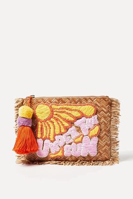 Under The Sun Woven Pouch from Oliver Bonas