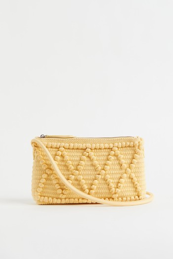 Textured-Weave Shoulder Bag