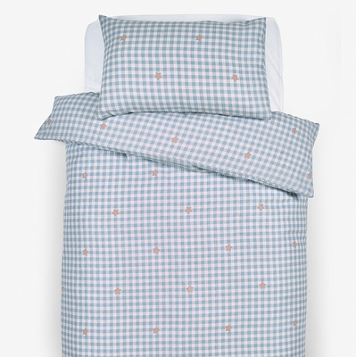 Cotton Waffle Gingham Star Duvet Cover from Next