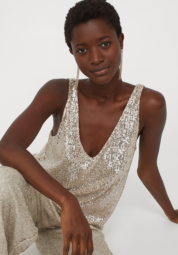 Sequined Sleeveless Top from H&M