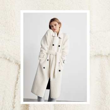 Faux Shearling Coat, £119.99 | Mango