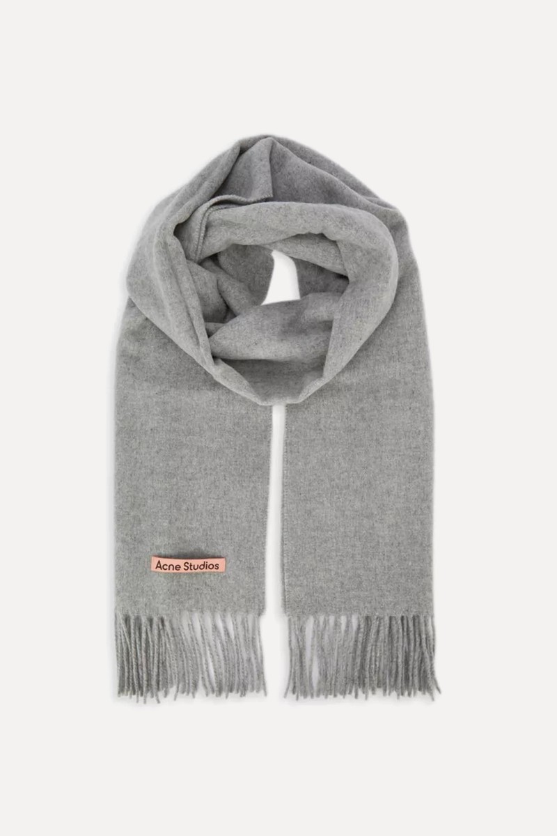 Canada New Logo-Embroidered Wool Scarf from Acne Studios