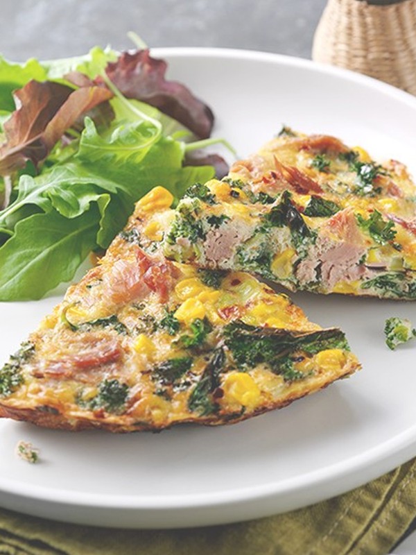 Tuna, Sweetcorn & Kale Frittata