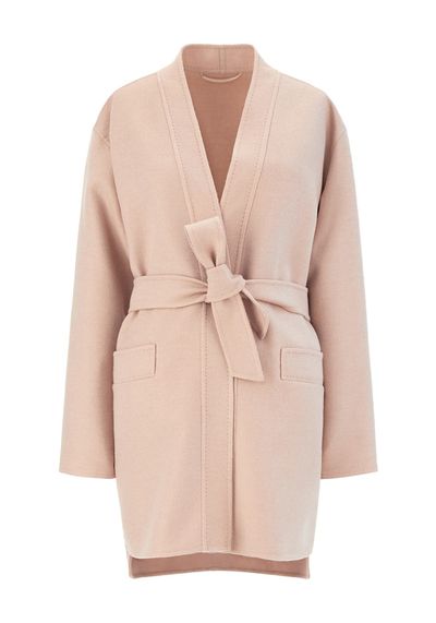 Coat In Double Hand-Stitched Pure Albino Camel from Max Mara