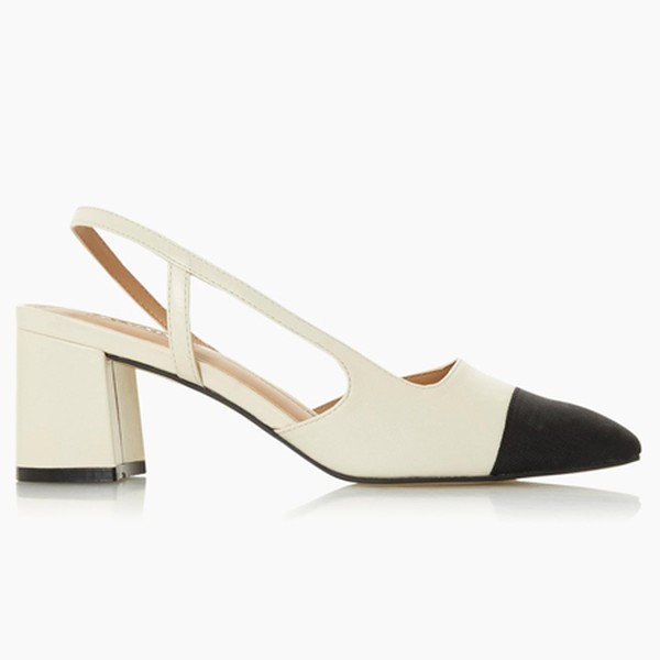 Mid Block Heel Slingback Pump from Dune