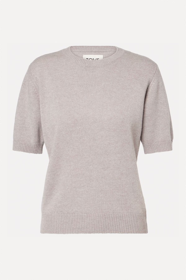 Lura Knitted Cashmere T-Shirt from Tove