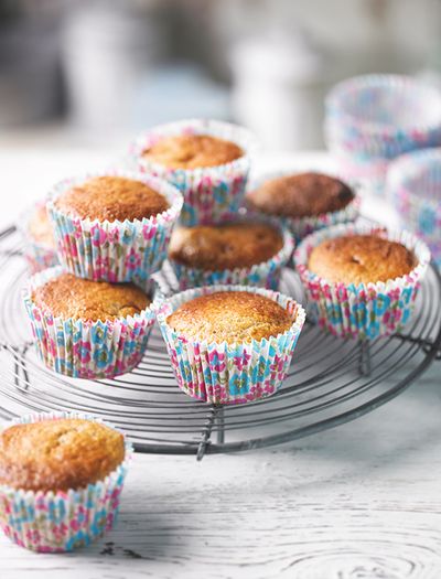 Rhubarb, Toffee & Ginger Muffins