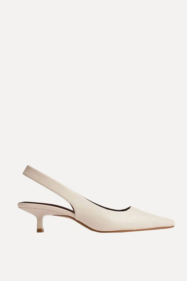 Reign Sling Back Point Toe Court Heel Shoes from Linzi