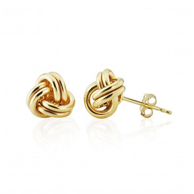Onslow Gold Vermeil Double Knot Stud Earrings from Auree Jewellery