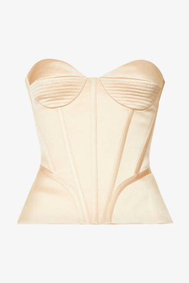 Structured Satin Corset Top from Rozie Corsets